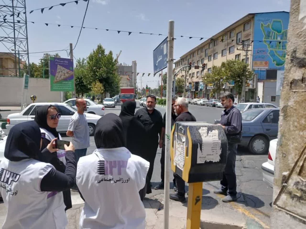 جمع آوری متکدیان و کودکان کار از سطح شهر هشتگرد