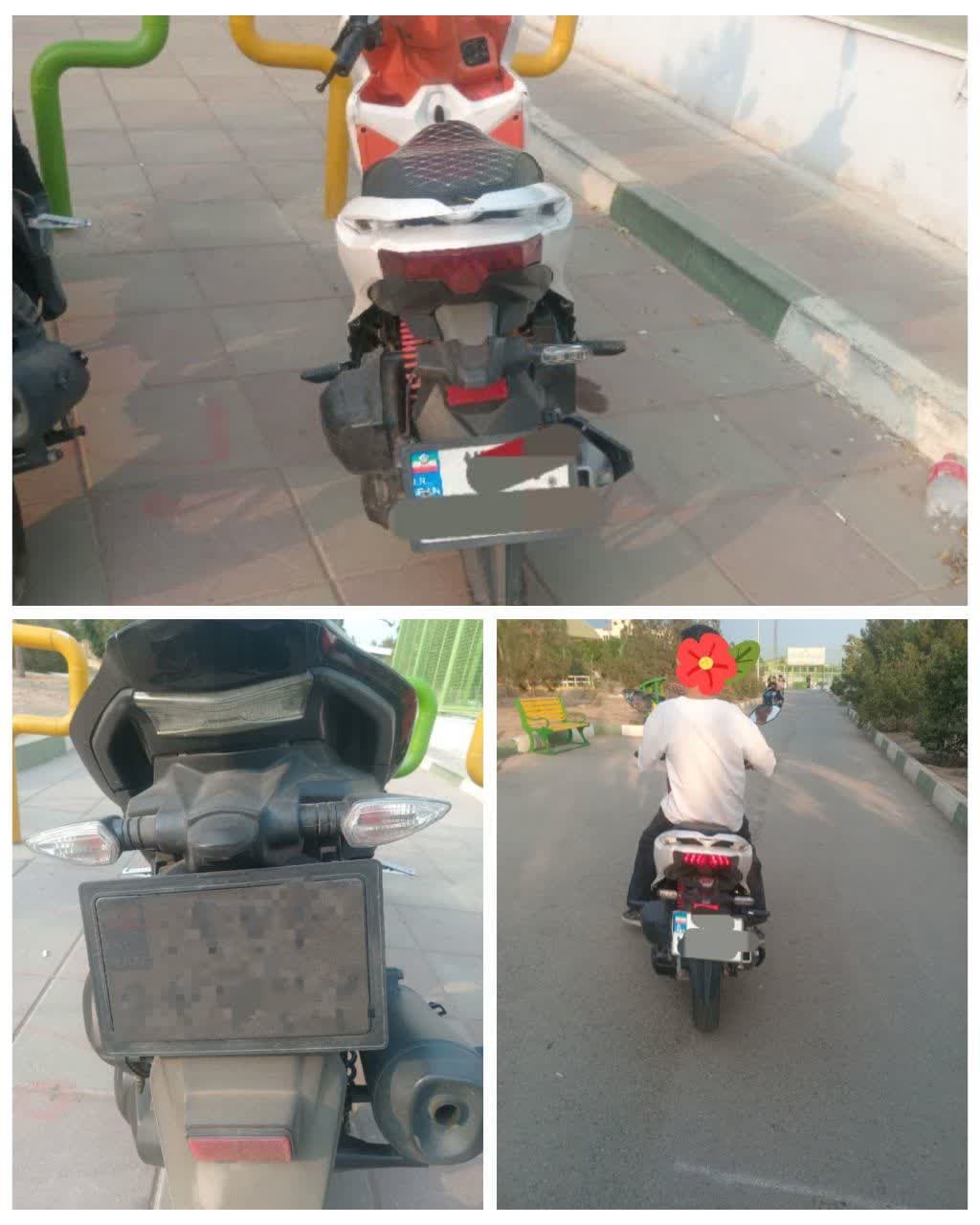 ورود موتور سیکلت به بوستانهای شهر هشتگرد ممنوع است