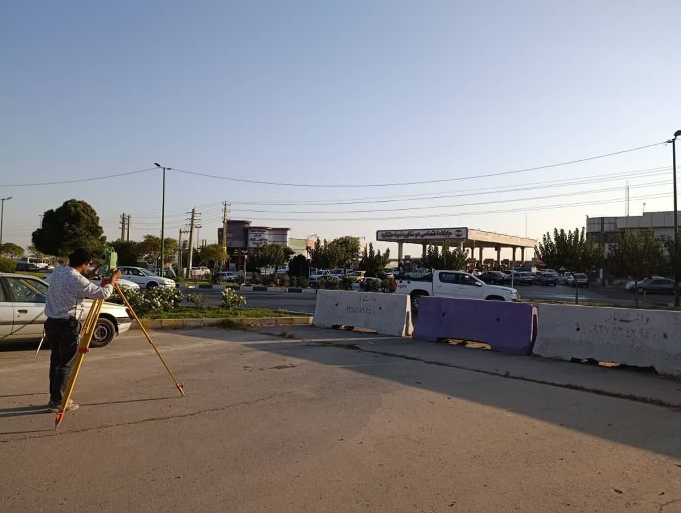 نقشه برداری مسیر قدیم ورودی شهرک صنعتی