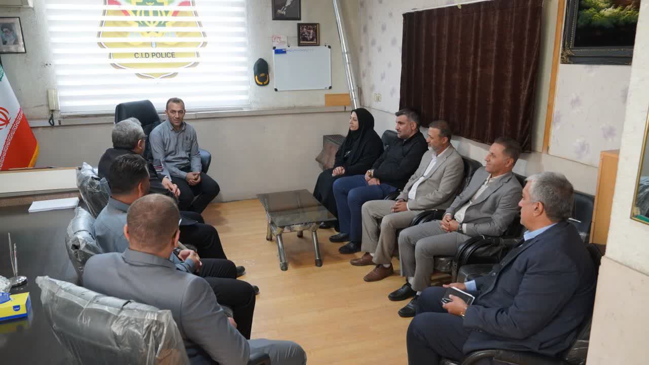 دیدار شهردار و اعضای شورای اسلامی شهر هشتگرد با رئیس جدید پلیس آگاهی شهرستان ساوجبلاغ