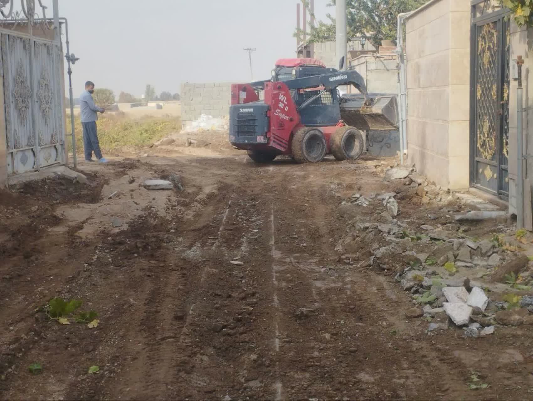 زیرسازی خیابان قدس شهرک وحدت هشتگرد با همت عوامل خدمات شهری به پایان رسید