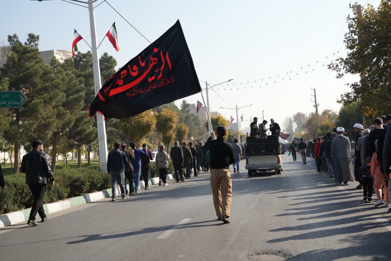 مراسم عزاداری ظهر شهادت حضرت فاطمه زهرا(س)،سالگرد شهید حجت‌الاسلام شیخ عباس صبایی و شهدای روحانی در مصلی هشتگرد برگزار شد