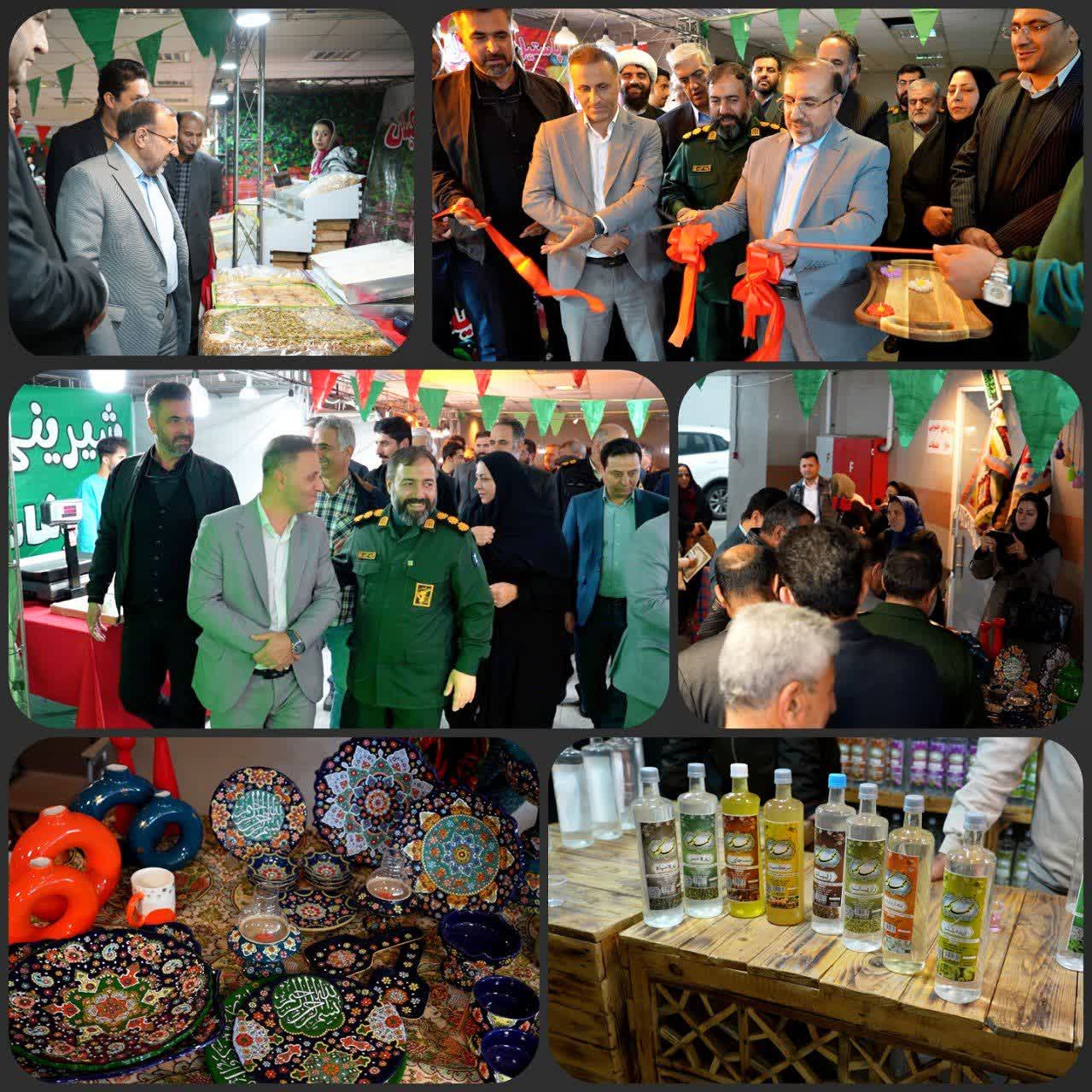 افتتاح نمایشگاه صنایع دستی و سوغات محلی در مجتمع ۹دی هشتگرد